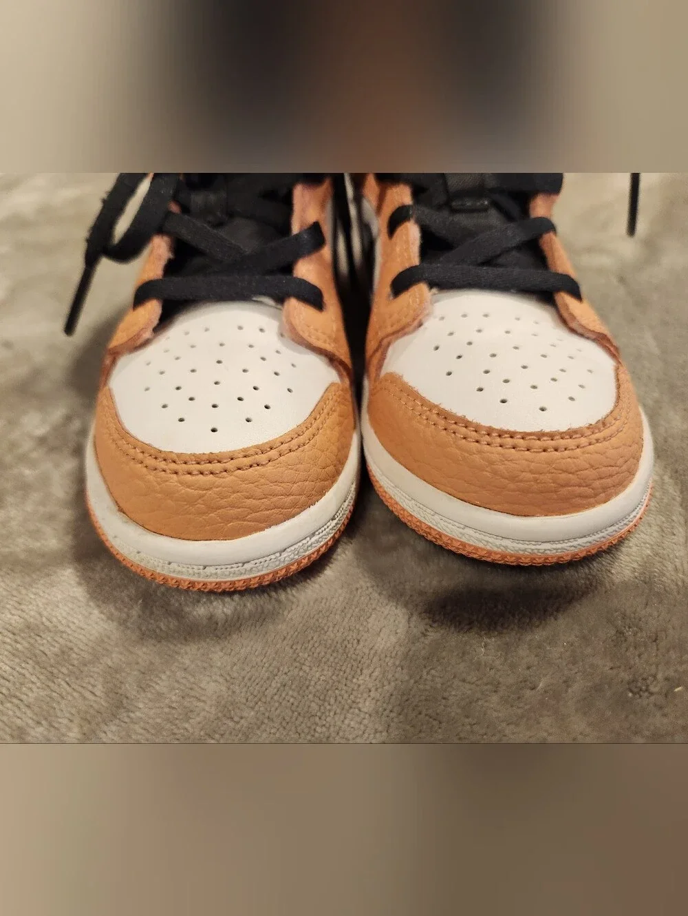 Nike Kids' Air Jordan 1 Mid GT 'Pink Quartz' Sneakers, Size 9C